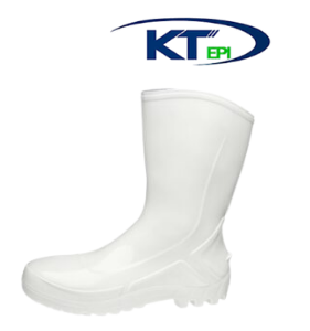 Bota Pvc Cano Medio Com Forro Ref. 110vflex Branca Marluvas