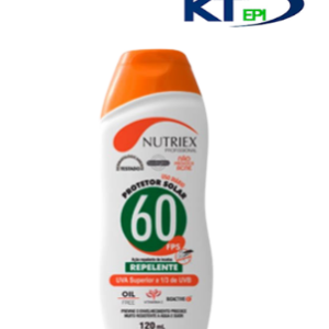 PROTETOR SOLAR FPS60 1/3 UVA C/ REPELENTE 120ML NUTRIEX