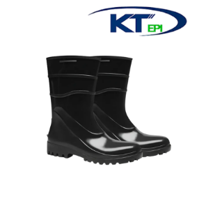 Bota Pvc Cano Curto Preta Bracol