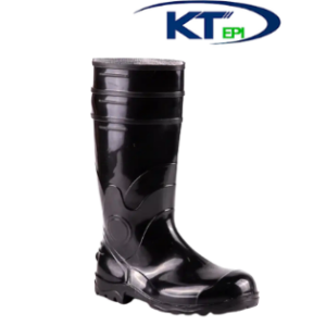 Bota Pvc Cano Longo Preta Sem Forro Bracol